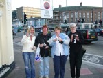 Brighton - 17 April
Girls on film, left to right - Joanne, Marjan, Jak, Lynda