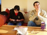 Chet writing and Anne's Mike thinking