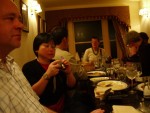 At the pub dinner - Chet just learning how to use her digital camera