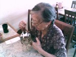 Having ice cream at Swensen's, SS2, on 30 May 2004