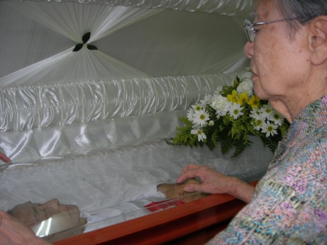 We took her to see father one last time.

15 April 2005