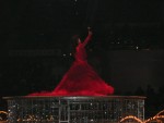 Waving to the audience