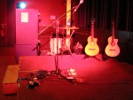 Brighton - 17 April
Before the show (taken from the floor) - the stage set-up