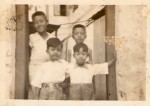 Back row - 4th uncle, 3rd uncle
Front row - my dad, Sai Goo