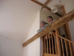 Lynda and Anne's Mike checking out the visibility factor from above